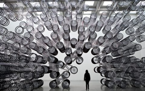 Forever Bicycles, Taipei Fine Arts Museum, 2011.Crédito_ Courtesy of Ai Weiwei Studio
