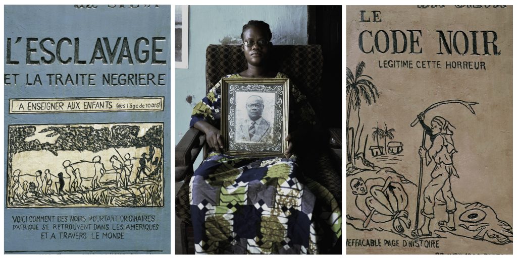 Untitled Triptych (Code Noir) de Leonce Raphael Agbodjelou - Crédito_Jack Bell Gallery
